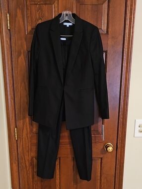 ANTONIO MELANI Black Two-Piece Women's Suit Blazer & Trousers